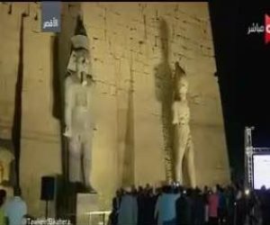 ON LIVE تعرض لقطات لإزاحة الستار عن تمثال رمسيس الثاني بالأقصر