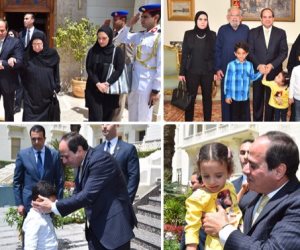 ننشر فيديو استقبال الرئيس السيسي لأسرة الشهيد أحمد صلاح الدين 