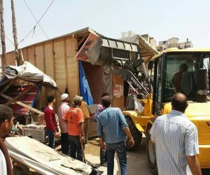 حملة مكبرة لإزالة الإشغالات بحي غرب الإسكندرية