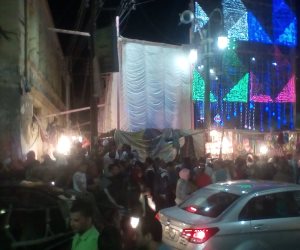 الآلاف يشاركون في الليلة الختامية لسيدي الفولي بالمنيا (صور)