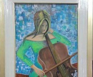 لوحات معرض "رحيق 25" للفنانة "ماجدة رمزى" تجسد مشاعر المرأة فى كل الأوقات