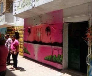 لوحات فنية تزين واجهات المنازل بالمطرية في مبادرة بين الحي والأهالي (صور)