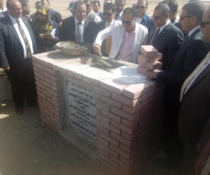 وزير الصحة يضع حجر الأساس لمستشفى الفيوم العام الجديد
