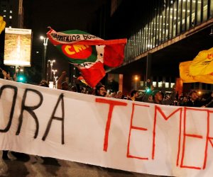 احتجاجات في شوارع البرازيل ضد الرئيس ميشال تامر