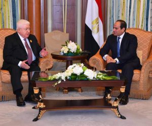 انتهاء القمة المصرية الأمريكية والسيسي يلتقي الرئيس العراقي (صور)