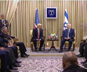  ترامب يلتقي نظيره الإسرائيلي في القدس (صور)