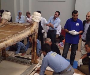 ننشر التفاصيل الكاملة لرحلة آثار توت عنخ آمون من المتحف المصري إلى الكبير