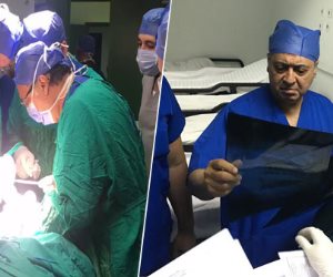 وزير الصحة يجرى عمليتين جراحتين لسيدة وطفلة من مصابي حادث المنيا