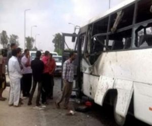 إصابة 2 سودانين في حريق أتوبيس ركاب بطريق قنا القاهرة الصحراوي الشرقي 