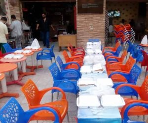 إفطار جماعي على أرواح شهداء حادث المنيا الإرهابي بشبرا (صور)