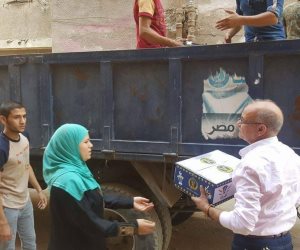 أمن القليوبية يوزع 2000 كرتونة غذاء على المواطنين البسطاء في رمضان