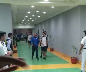 وصول الزمالك واتحاد العاصمة إلى برج العرب (صور)