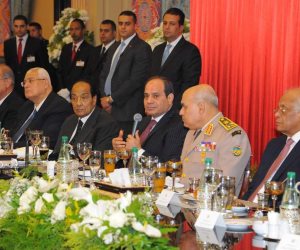 السيسي: مصر ستظل تتذكر جميع شهداء ومصابي الجيش والشرطة