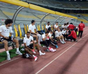 تدريبات خفيفة للمنتخب الوطنى استعدادا لتونس (صور)