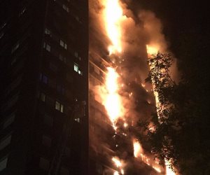 قفزوا من شدة النيران.. سكان برج لندن المحترق يحاولون النجاة