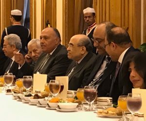 في حضور مكرم والفقي.. سامح شكري: شروط العفو عن قطر ضرورية لحماية أمننا القومي