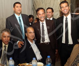 سمير زاهر والعامري فاروق ومصطفى يونس في حفل إفطار مستشار اتحاد الكرة (صور)
