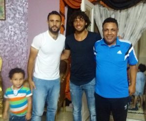 لاعب بلدية المحلة يعلن خطوبته على شقيقة محمد الننى (صور)