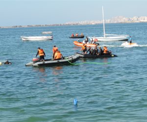 عرض تدريبي لقوات الإنقاذ النهري والبحري في الإسكندرية  (صور )