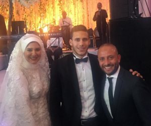 وائل رياض يهنئ رمضان صبحي وحبيبة إكرامي بالزواج