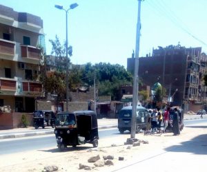 إصابة طفل في حادث تصادم بمدخل مدينة أبوتيج بأسيوط (صور)