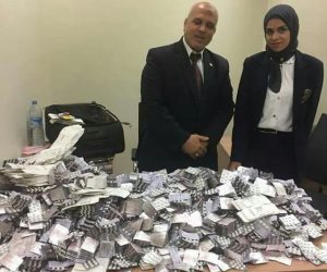  احباط تهريب كمية من الأدوية البشرية من مطار القاهرة 