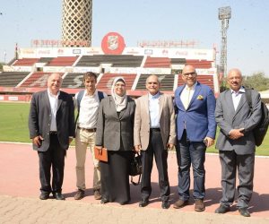 كامل زاهر يستقبل وفد برشلونة (صور)