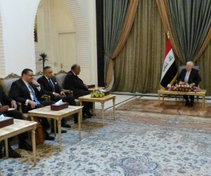وزير الخارجية يلتقي الرئيس العراقي فؤاد معصوم في العاصمة العراقية بغداد