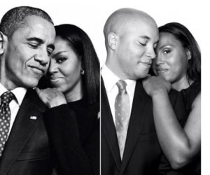 شابين قررا أن تكون جلسة تصوير خطوبتهما شبيهه باللحظات الرومانسية لأوباما وميشيل