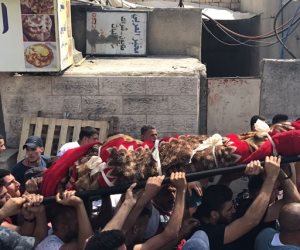 تشييع جثمان الشهيد محمد شرف بالأقصى (فيديو)