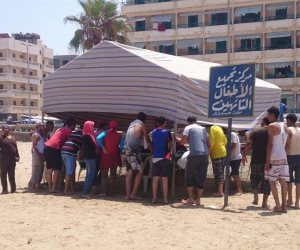 فى يوم اوحد.. إنقاذ 41 حالة من الغرق وتسليم 805 طفل تائه إلى ذويه برأس البر