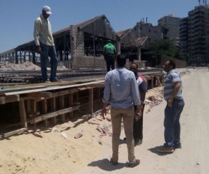 استمرار أعمال إنشاء كوبرى 54 ميناء الإسكندرية (صور)
