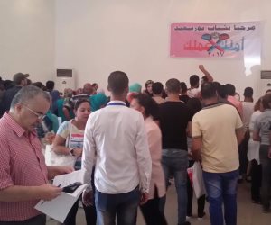 القوى العاملة تفتتح ملتقى توظيف بورسعيد بحضور 2000 شاب (صور)