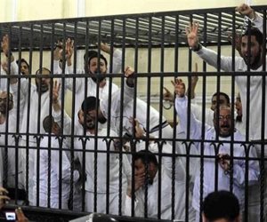 إعادة محاكمة 40 متهما من عناصر الإخوان متورطين فى 5 قضايا تتعلق باحداث عنف بمغاغة" 