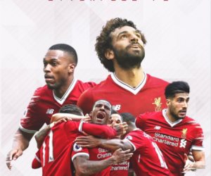 محمد صلاح يتصدر الغلاف الدعائي لمباراة ليفربول وبايرن ميونخ