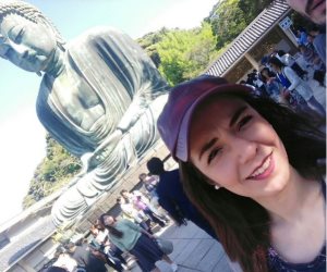 سارة درزاوي تروج للسياحة اليابان بواسطة «تمثال بوذا» (صورة)