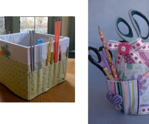 قبل ماترميها جدديها.. بقايا قطع الأقمشة تساعدك في ترتيب مستلزماتك