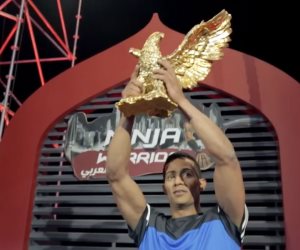 محمد رمضان يفوز بالصقر الذهبى فى تحدى Ninja Warrior بـ"ON E"