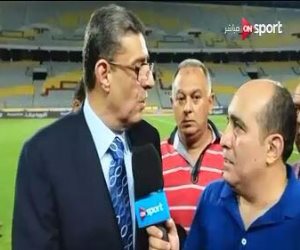 محمود طاهر يوجه رسالة لجمهور الأهلى والمصرى من خلال "on sport"