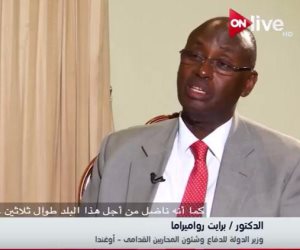 وزير الدفاع الأوغندي: زرت مشروعات الجيش المصري «متقدمون عنا بفارق كبير»