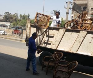 حملات إشغالات وتنظيف مكثفة في حي جنوب الجيزة 