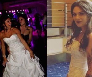 فستان واحد و12 عروس.. "دونيتا هاينز" تقرض فستانها لـ 12 عروس على مدار عام واحد
