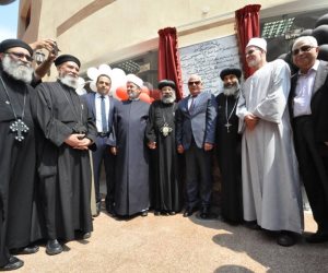 افتتاح مدرسة سان جورج بحضور محافظ بورسعيد وقيادات الكنيسة والأوقاف (صور)