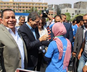 ماراثون بجامعة عين شمس ضمن فعاليات مهرجان استقبال الطلاب الجدد