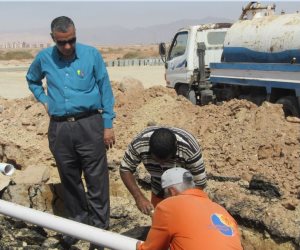 رئيس مدينة ابورديس يتفقد الأعمال بمخيم الشاطى العام