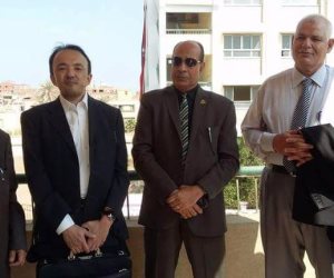 وفد ياباني يزور إدارة شرق شبرا الخيمة التعليمية
