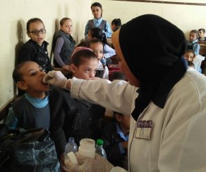 بدء الحملة القومية للتطعيم ضد شلل الأطفال بالقليوبية 11 فبراير