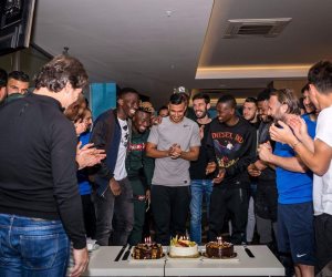 نجوم قاسم باشا يحتفلون بعيد ميلاد تريزيجيه (صورة)