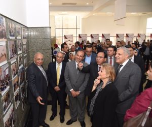 محافظ الإسكندرية يرافق محلب وأبو النجا في افتتاح المبنى التعليمي و الإداري بالجامعة اليابانية  ( صور )