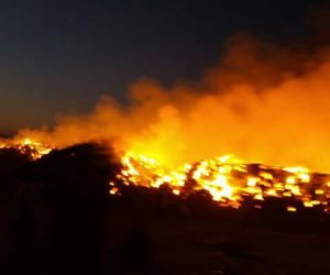 حريق هائل بولاية شرق دارفور بالسودان.. التهم 40 منزلا والمحاصيل الزراعية المخزنة 